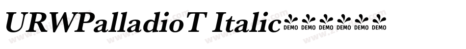 URWPalladioT Italic字体转换